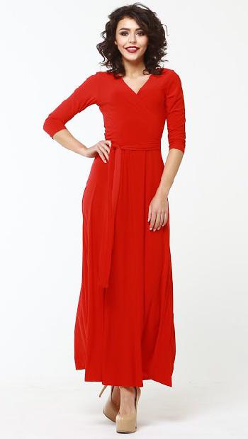 Платье "Агния" 61215-4-макси красный