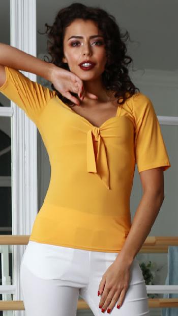 Блуза "Галстук" 5107-2 желтый